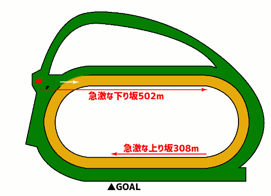 中山競馬場-ダート1200m