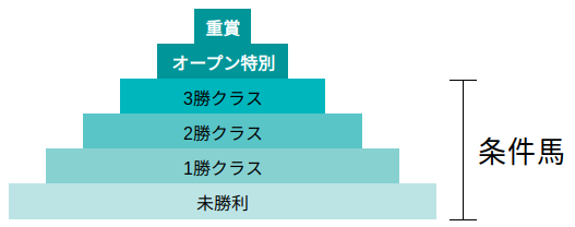 中央競馬のクラスイメージ図