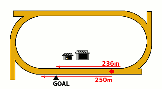 金沢競馬場コース図